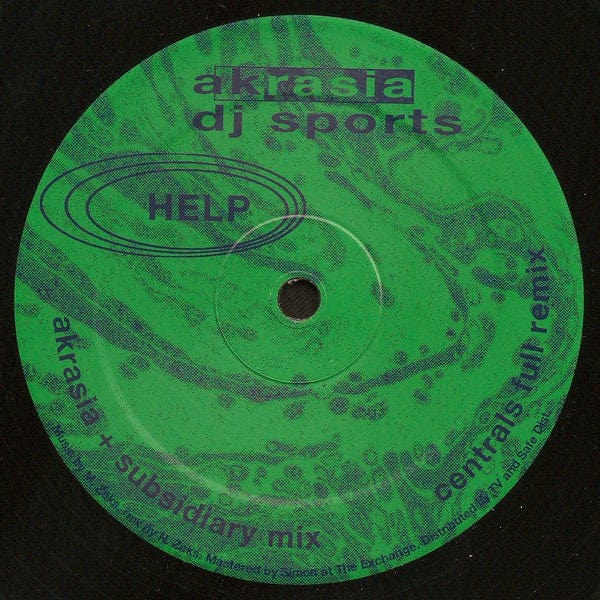 DJ Sports – Akrasia (12", Help Recordings, 2019) Front Cover