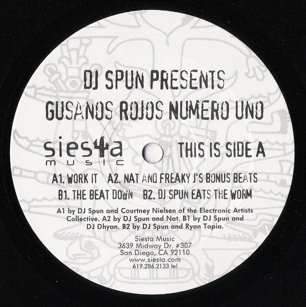 DJ Spun - Gusanos Rojos Numero Uno (12") Siesta Music