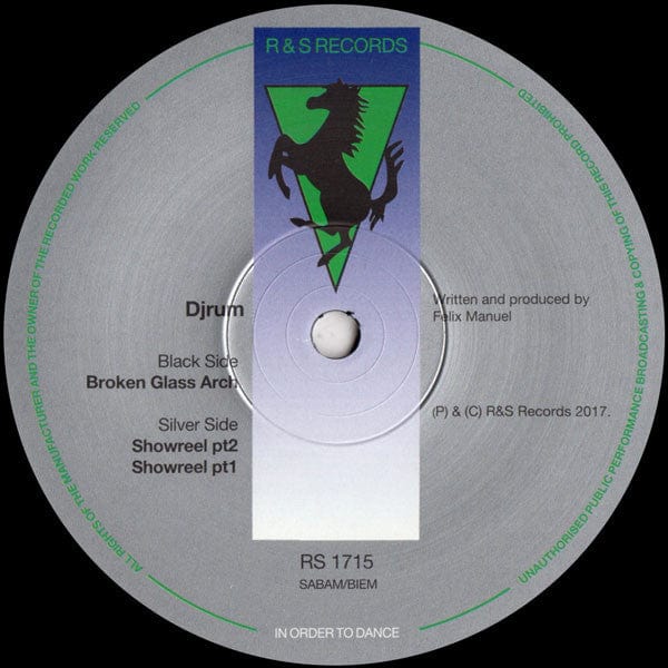 Djrum* - Broken Glass Arch (12") on R & S Records at Further Records