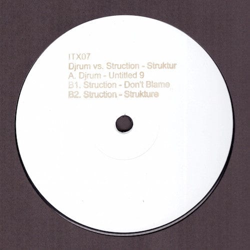 Djrum* vs. Struction (2) - Struktur (12") Ilian Tape Vinyl