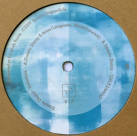 Donato Dozzy - Variations (12") Spazio Disponibile,Spazio Disponibile Vinyl