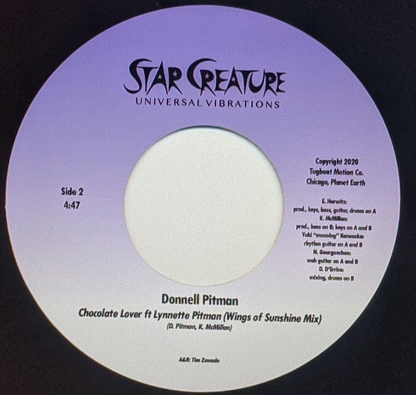 Donnell Pitman Ft Lynnette Pitman - Chocolate Lover (7") Star Creature