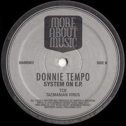 Donnie Tempo - System On E.P. (12") Moreaboutmusic Vinyl