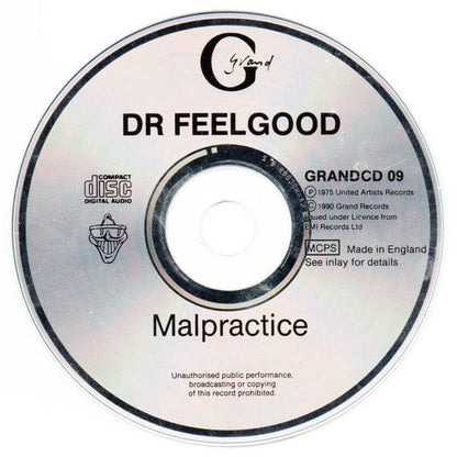 Dr. Feelgood - Malpractice (CD) Grand Records (2),Grand Records (2) CD 5018349900023