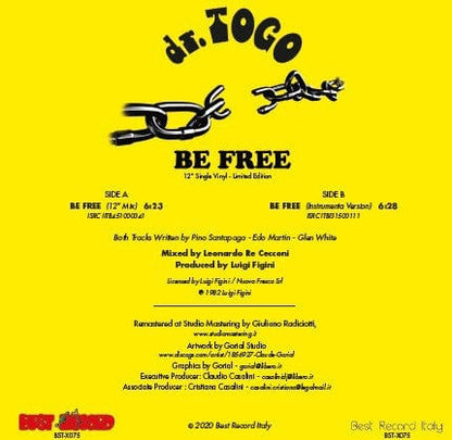Dr. Togo - Be Free (12", RE, RM) on Best Record Italy, Best Record at Further Records