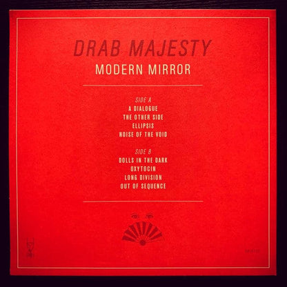 Drab Majesty – Modern Mirror (LP, Green Transparent, Dais Records, 2019) Back Cover