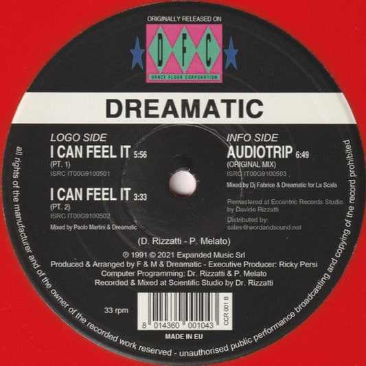 Dreamatic - I Can Feel It   (12") DFC,Club Culture Rarities Vinyl 8014360001043