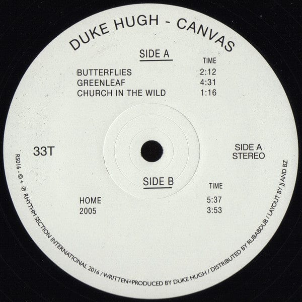 Duke Hugh - Canvas (2x12") on Further Records at Further Records