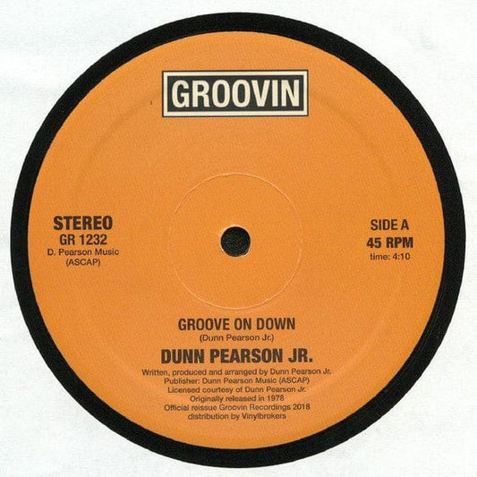 Dunn Pearson Jr. - Groove On Down (12", RE) Groovin Recordings