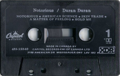Duran Duran - Notorious (Cass, Album, Dol) Capitol Records