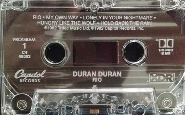Duran Duran - Rio (Cass, Album) on Capitol Records at Further Records