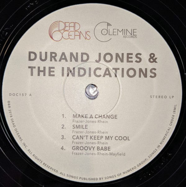 Durand Jones & The Indications - Durand Jones & The Indications  (LP) Dead Oceans,Colemine Records Vinyl 656605145716