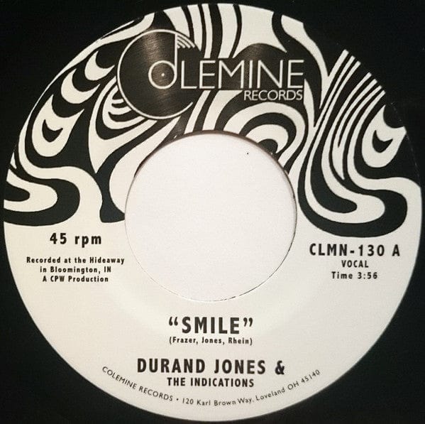 Durand Jones & The Indications - Smile (7") Colemine Records Vinyl 659123065511