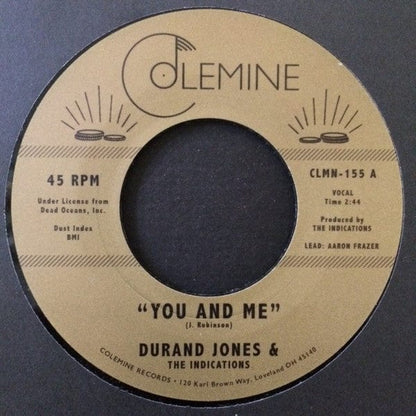 Durand Jones & The Indications - You And Me / Put A Smile On Your Face (7") on Colemine Records at Further Records