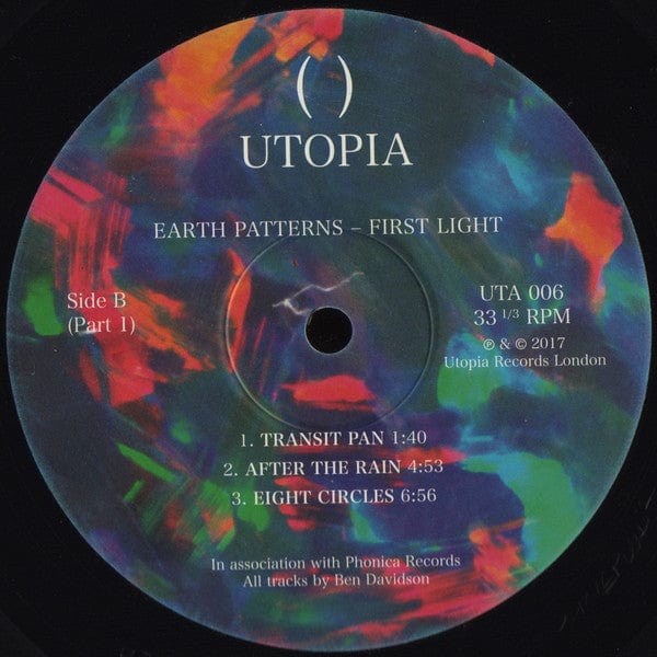 Earth Patterns - First Light (12") Utopia Records (14) Vinyl