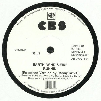 Earth, Wind & Fire - Brazilian Rhyme / Runnin' (12") CBS Vinyl 5060519686732