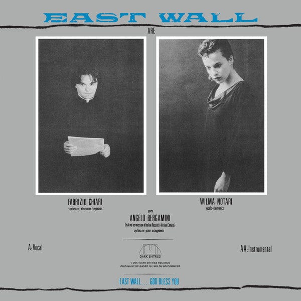 East Wall - Eyes Of Glass (12", RE, RM) Dark Entries