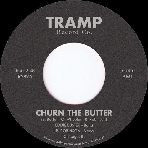 Eddie Buster - Churn The Butter / Kitchen Cooking  (7") Tramp Records Vinyl