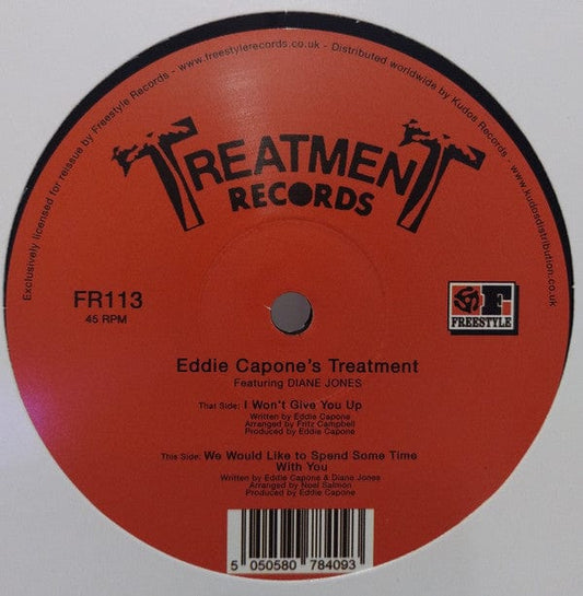 Eddie Capone Treatment – I Won't Give You Up (12", Freestyle Records, 2023) Front Cover