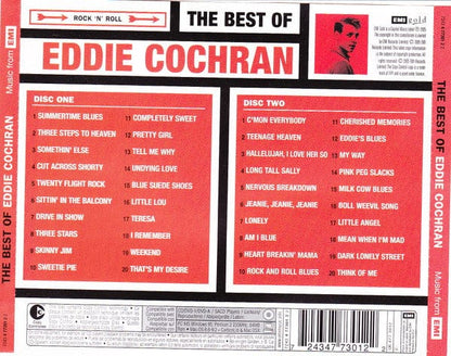 Eddie Cochran - The Best Of Eddie Cochran (2xCD) EMI Gold,EMI Gold,EMI Gold CD 724347730122