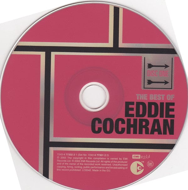 Eddie Cochran - The Best Of Eddie Cochran (2xCD) EMI Gold,EMI Gold,EMI Gold CD 724347730122