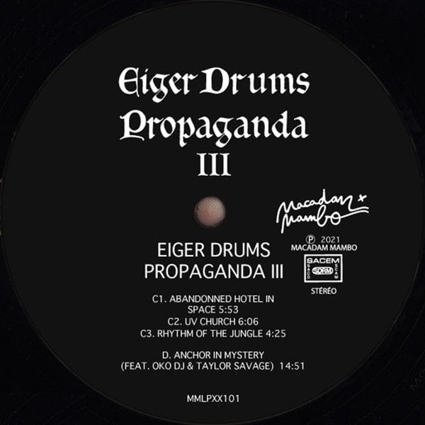 Eiger Drums Propaganda - Eiger Drums Propaganda lll (2xLP) Macadam Mambo Vinyl
