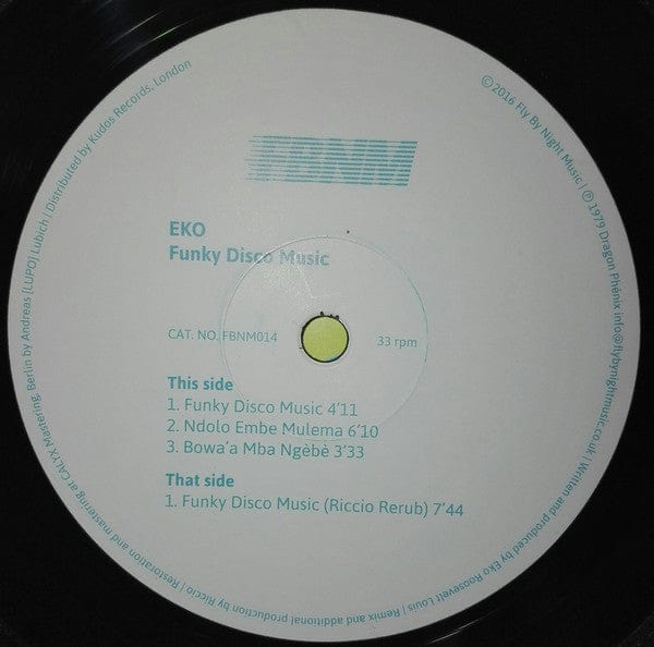 Eko* - Funky Disco Music (12") Fly By Night Music