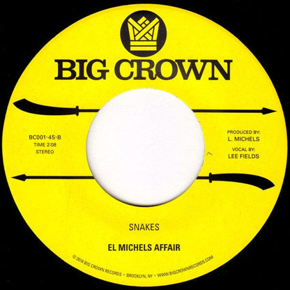 El Michels Affair - 4th Chamber / Snakes (7") Big Crown Records Vinyl