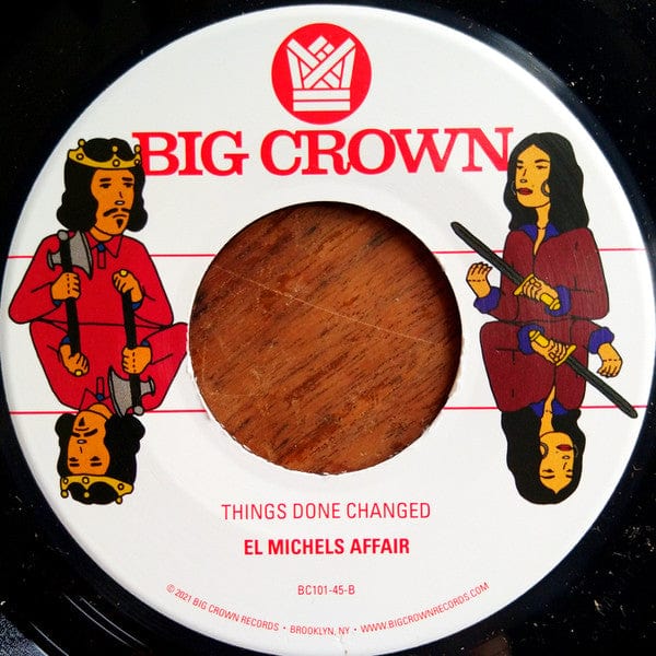 El Michels Affair Feat, Bobby Oroza - Stack The Deck / Things Done Changed (7") Big Crown Records Vinyl 349223010114