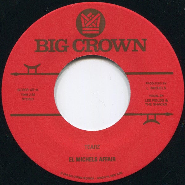 El Michels Affair - Tearz / Verbal Intercourse (7") Big Crown Records Vinyl