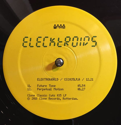 Elecktroids - Elektroworld (2xLP) Clone Classic Cuts,Clone Classic Cuts Vinyl 8718723000512