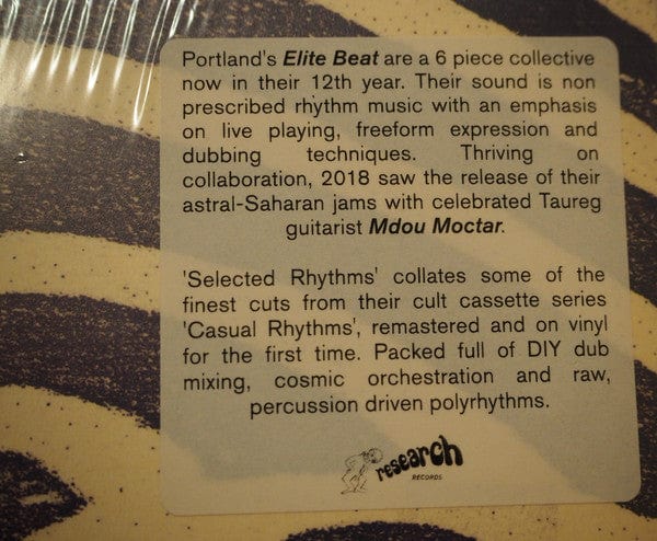 Elite Beat - Selected Rhythms (LP) Research Records Vinyl