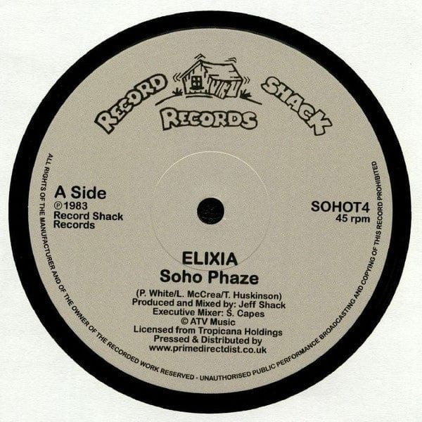 Elixia - Soho Phaze (12", RE) Record Shack Records
