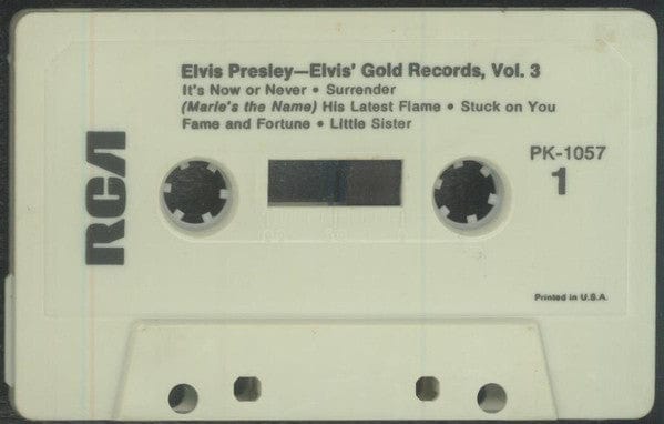 Elvis Presley - Elvis' Golden Records, Vol. 3 (Cassette) RCA Victor Cassette 078635105742