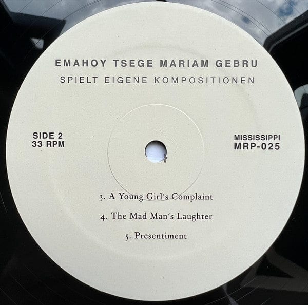 Emahoy Tsegue Maryam Guebrou - Spielt Eigene Kompositionen (LP) Mississippi Records Vinyl