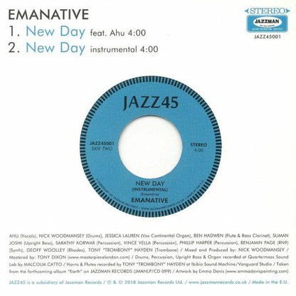 Emanative - New Day (7") Jazz45 Vinyl