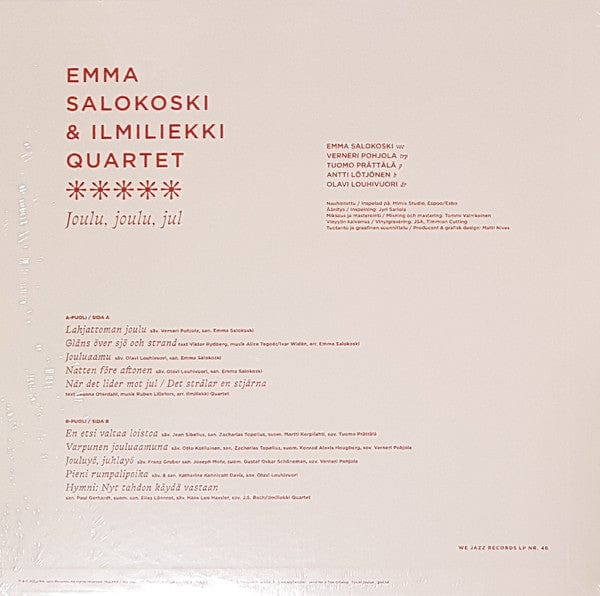 Emma Salokoski, Ilmiliekki Quartet - Joulu, Joulu, Jul (LP) We Jazz Records Vinyl