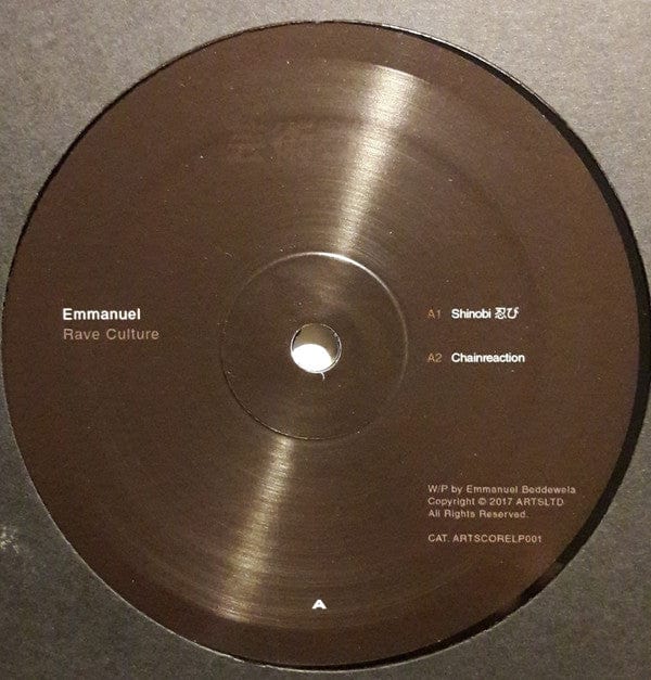 Emmanuel (8) - Rave Culture (2x12") Artscore Vinyl