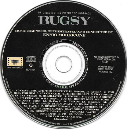 Ennio Morricone - Bugsy - Original Motion Picture Soundtrack (CD) Epic Soundtrax CD 07464488042