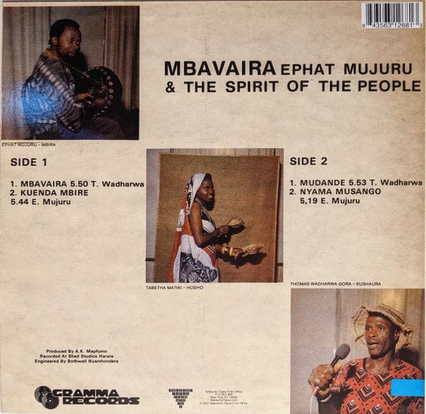 Ephat Mujuru & The Spirit Of The People* - Mbavaira (LP) Awesome Tapes From Africa Vinyl 843563126813