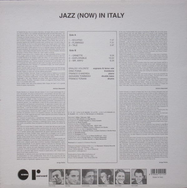 Eraldo VolontÃ© - Eraldo VolontÃ© Presenta Jazz (Now) In Italy (LP, Album, RE) Rearward