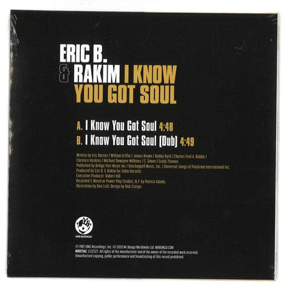 Eric B. And Rakim* - I Know You Got Soul (7", Single) Mr Bongo