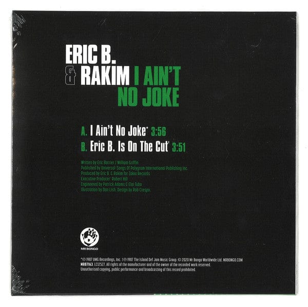 Eric B. & Rakim - I Ain't No Joke (7") Mr Bongo Vinyl 7119691263472