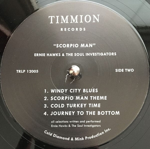 Ernie Hawks And The Soul Investigators - Scorpio Man (LP, Album) on Timmion Records at Further Records