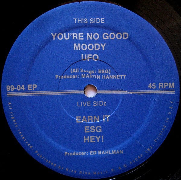 ESG - ESG (12", EP, Blu) on 99 Records (2),99 Records (2) at Further Records