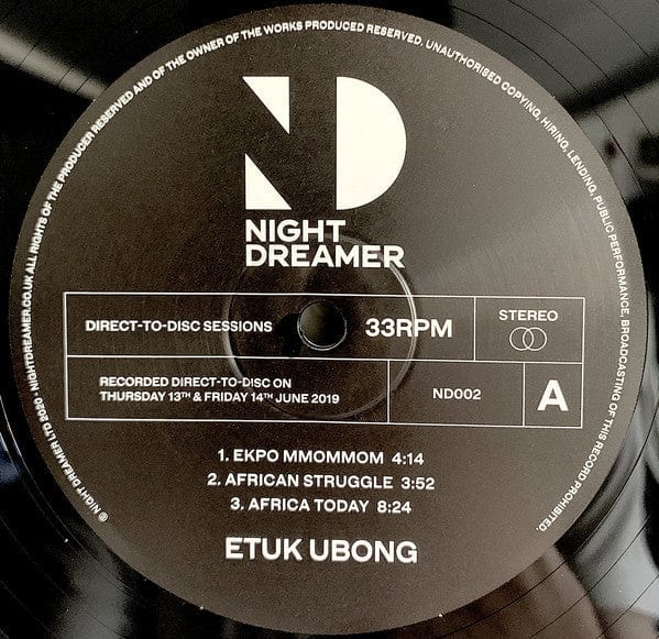 Etuk Ubong - Africa Today (LP) Night Dreamer