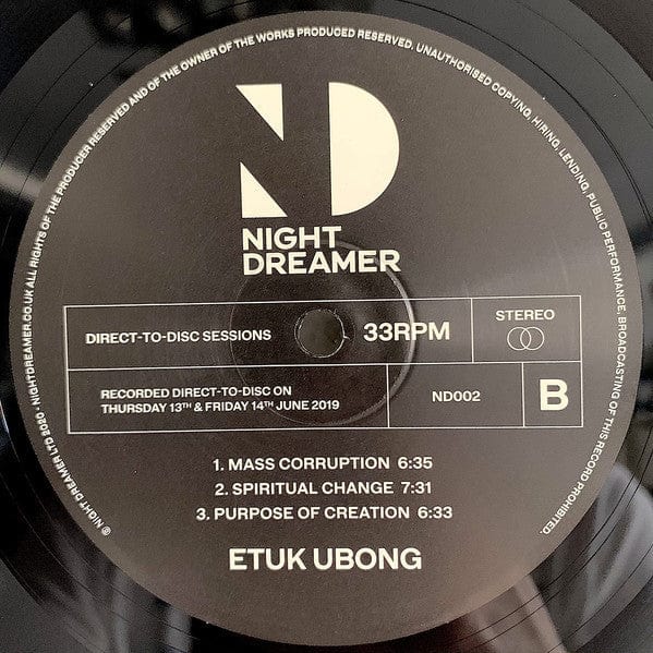 Etuk Ubong - Africa Today (LP) Night Dreamer