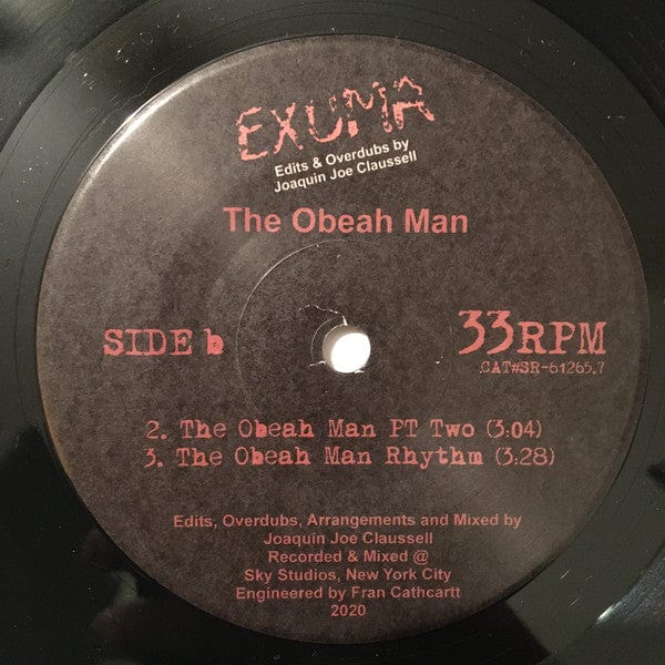 Exuma - The Obeah Man (Edits & Overdubs By Joaquin Joe Claussell) (7") Sacred Rhythm Music Vinyl