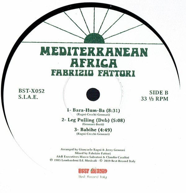 Fabrizio Fattori - Mediterranean Africa (LP) Best Record Italy, Best Record Vinyl