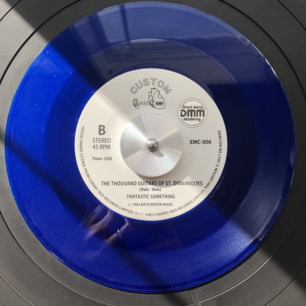 Fantastic Something – If She Doesn't Smile (It'll Rain) (7", Blue, EM Records, 2017) Image 3